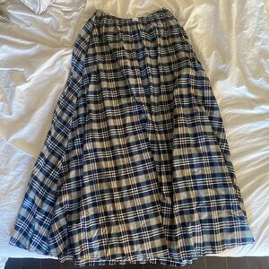 Rat Boi Plaid Maxi Skirt